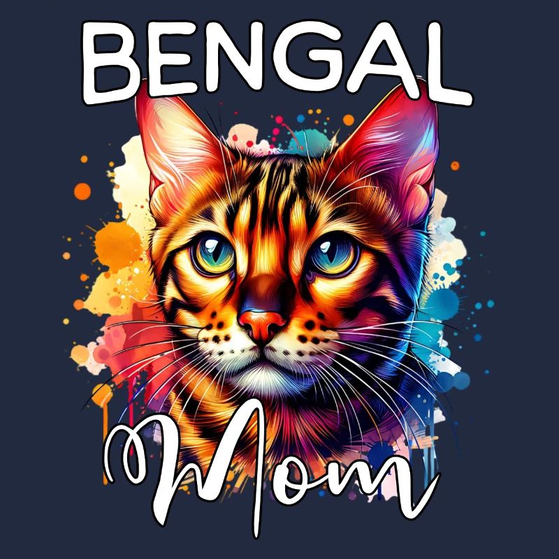 Maman chatte du Bengale