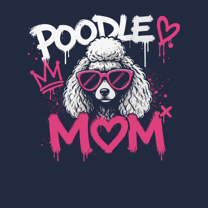 Poodle Mom Graffiti Pink