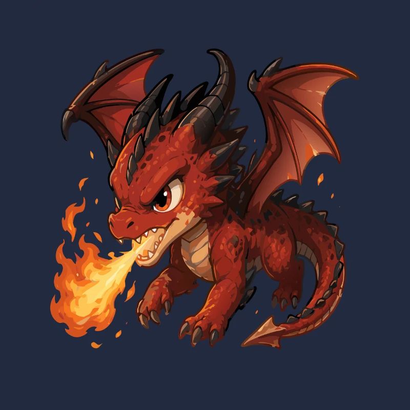 Rotdrache Feueratem