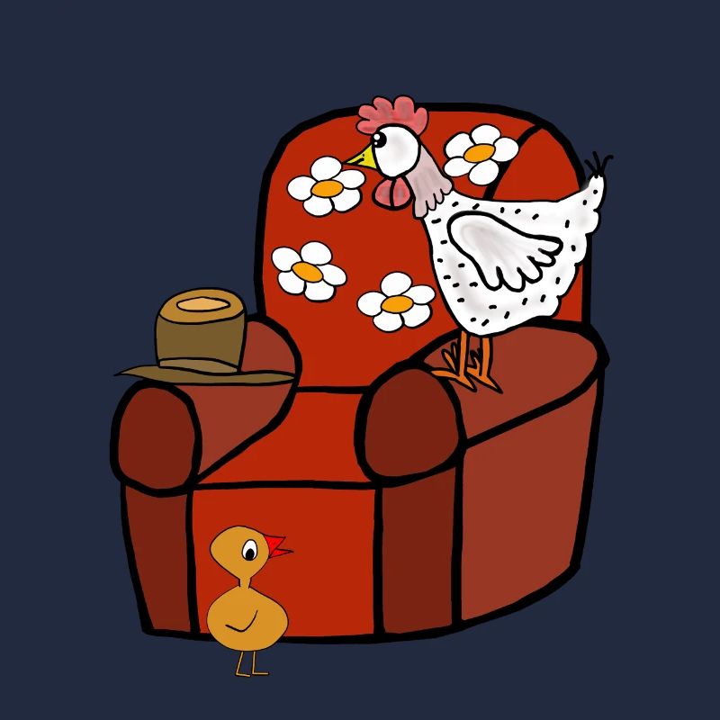 Lustige Hühner Feierabend Huhn 