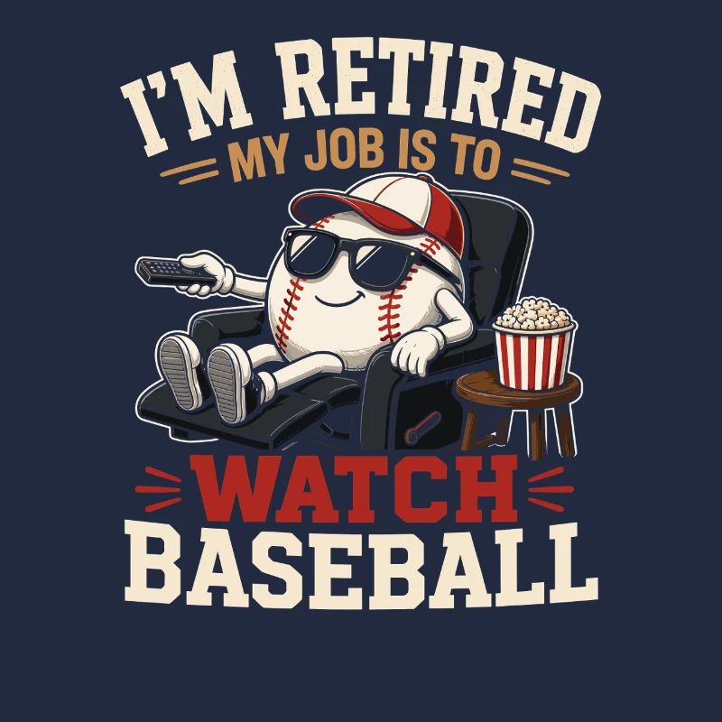 Salon de baseball pour la retraite avec pop-corn