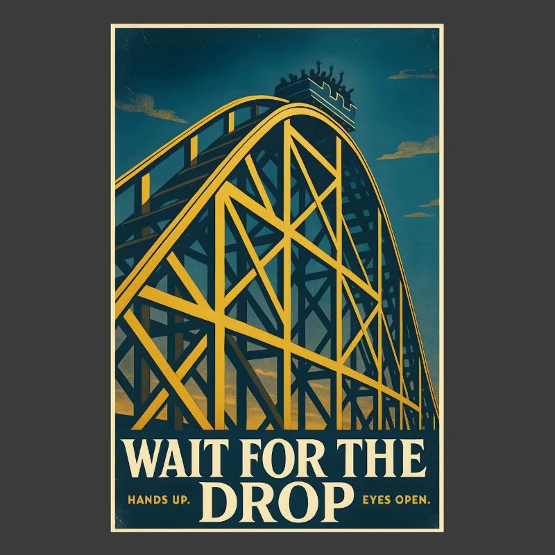 Warte auf den Drop | Achterbahn Thrill