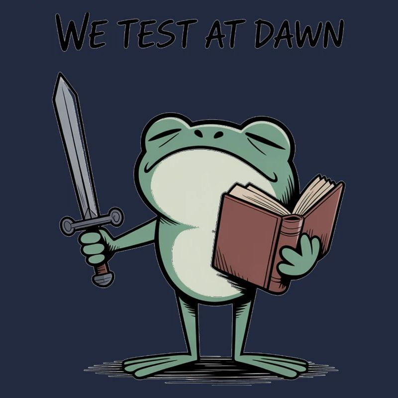 Froschritter im Morgengrauen