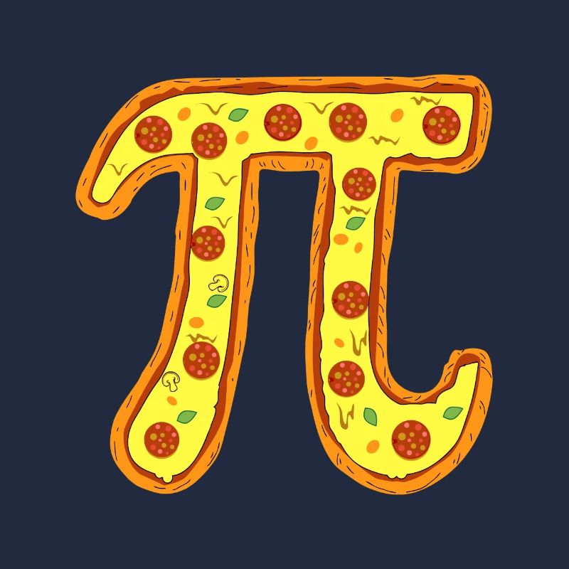 Pizza Pi Emblem Peperoni-Symbol