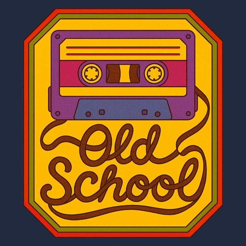 Old School Kassetten-Retro-Patch