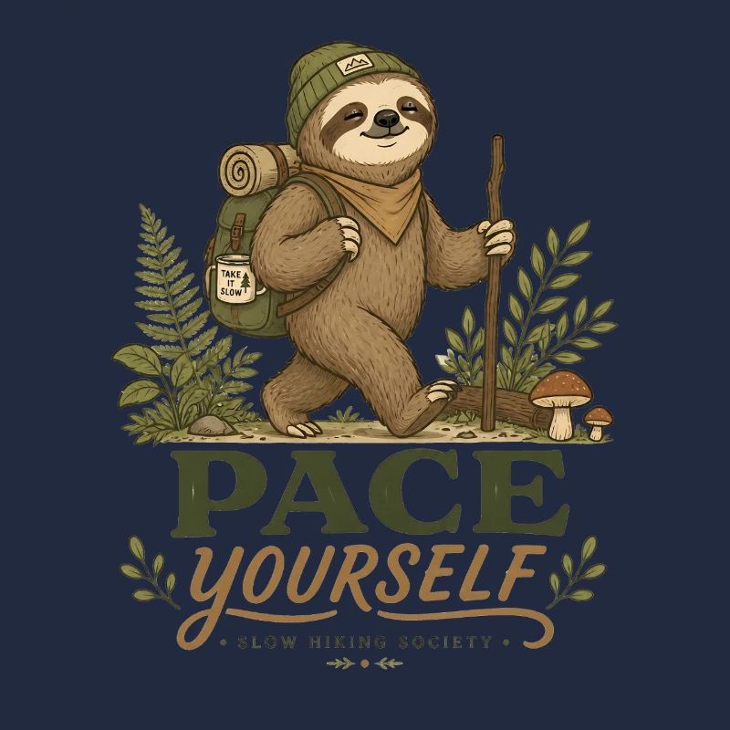Pace Yourself Sloth Hiking