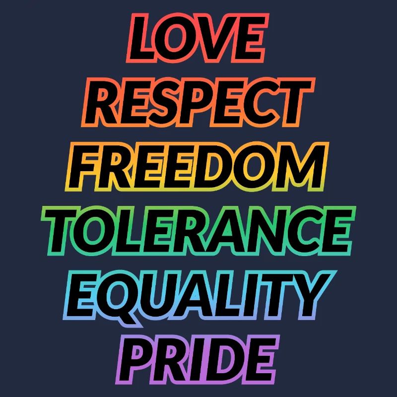 Pride Rainbow Values Tee