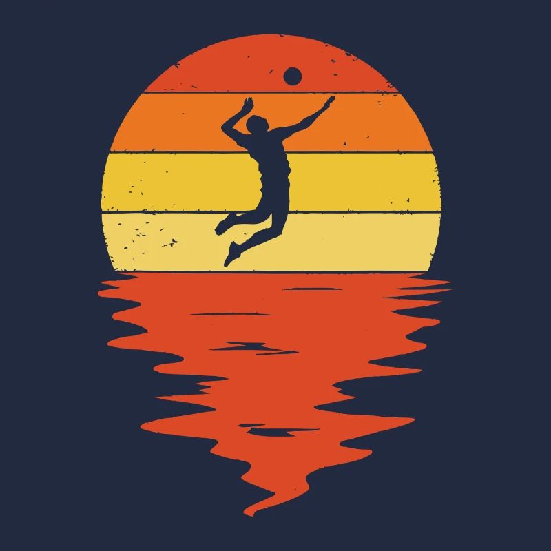 Sonnenuntergangs-Silhouettensprung