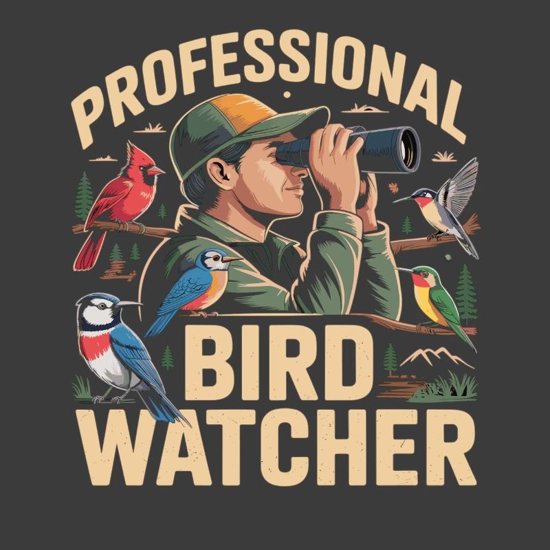 Professioneller Birdwatcher Vogelbeobachter
