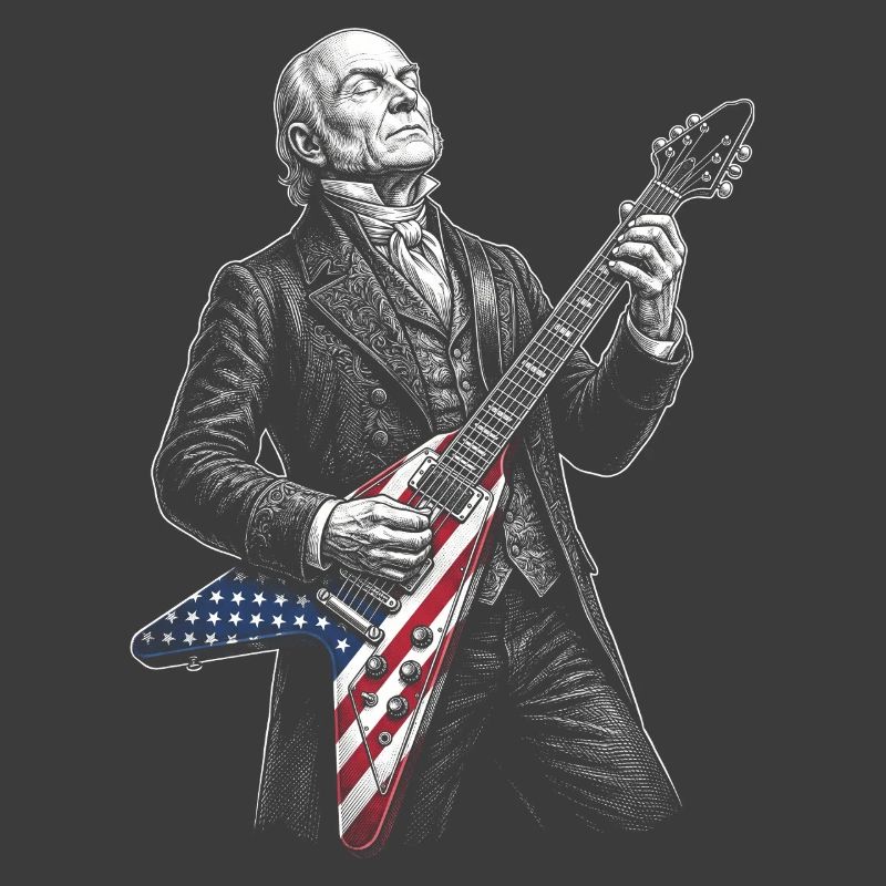 John Quincy Adams, guitariste de drapeau