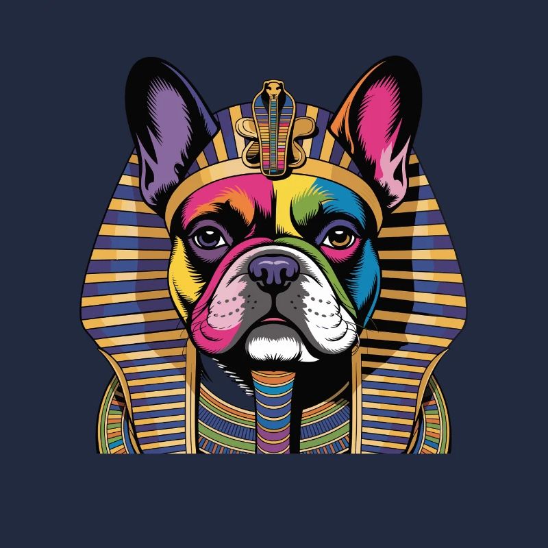 Pharaoh Dog Rainbow Portrait