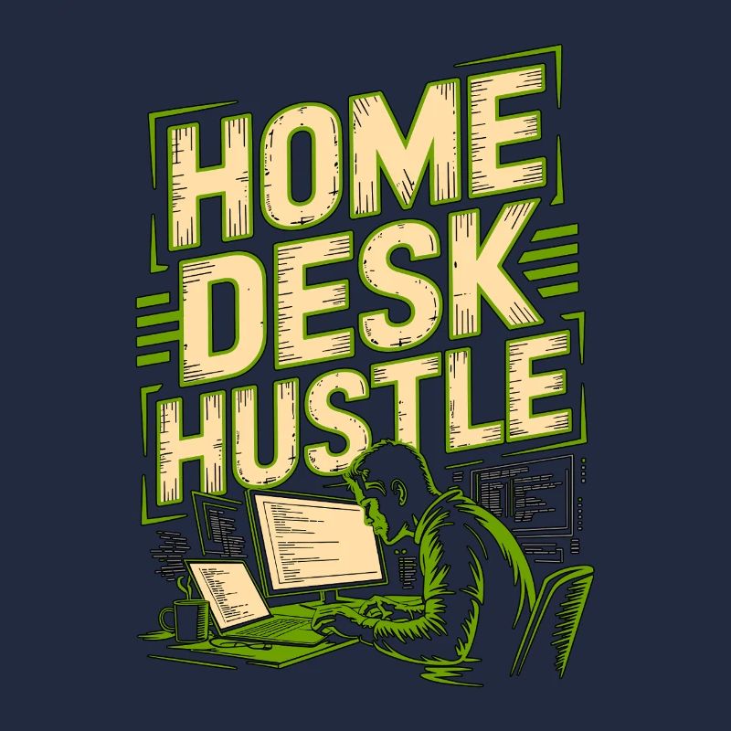 Développeur à distance Home Desk Hustle Codeur à distance