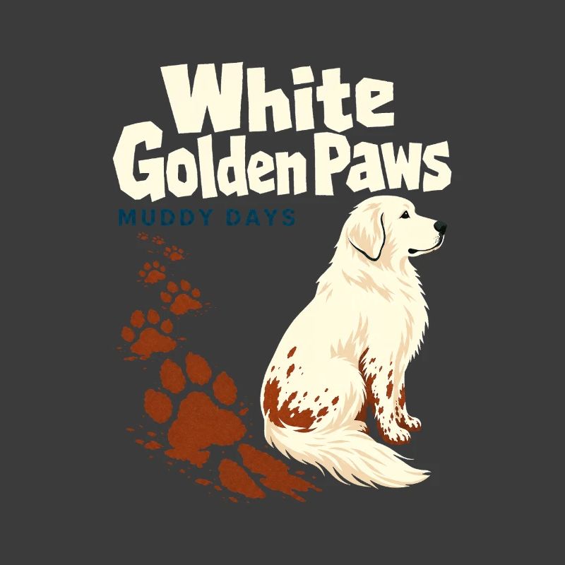 Maman du Golden Retriever blanc, Pattes dorées blanches Mudd
