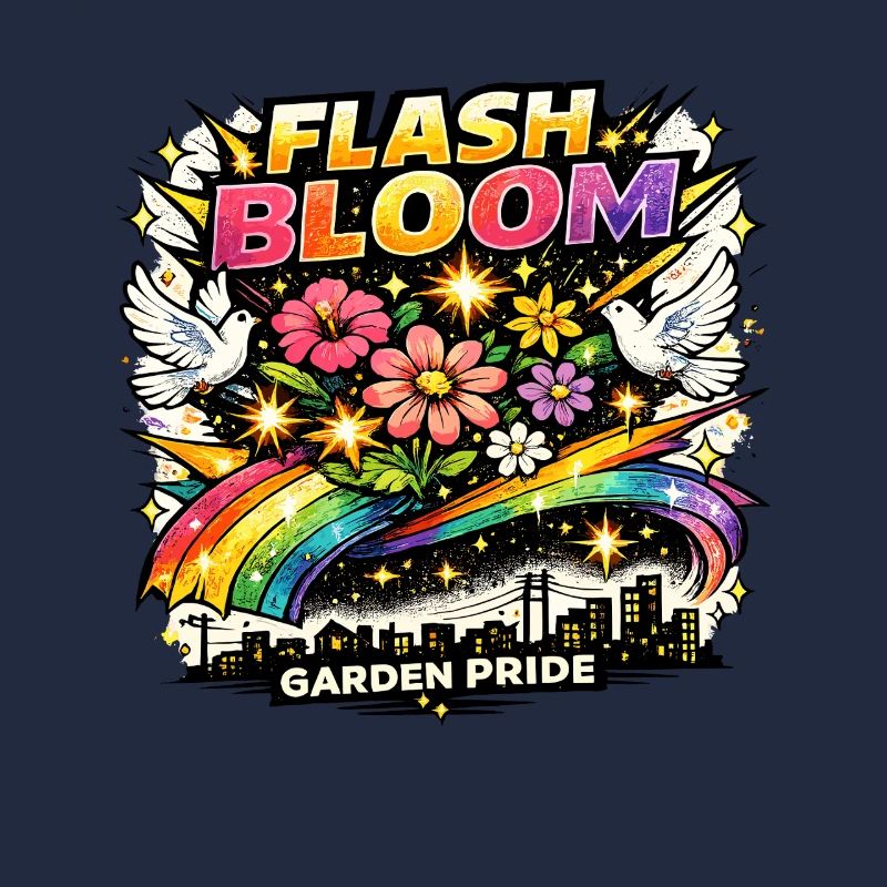 Flash Bloom Garden Pride Blumen Regenbogen