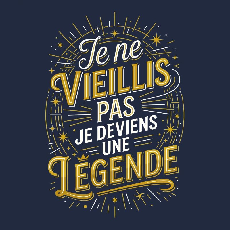 Je ne vieillis pas je deviens une légende