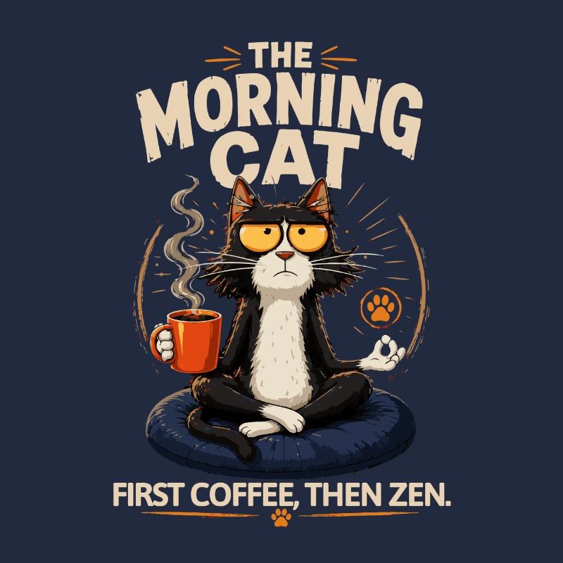 Morgenkatze: Kaffee Zen