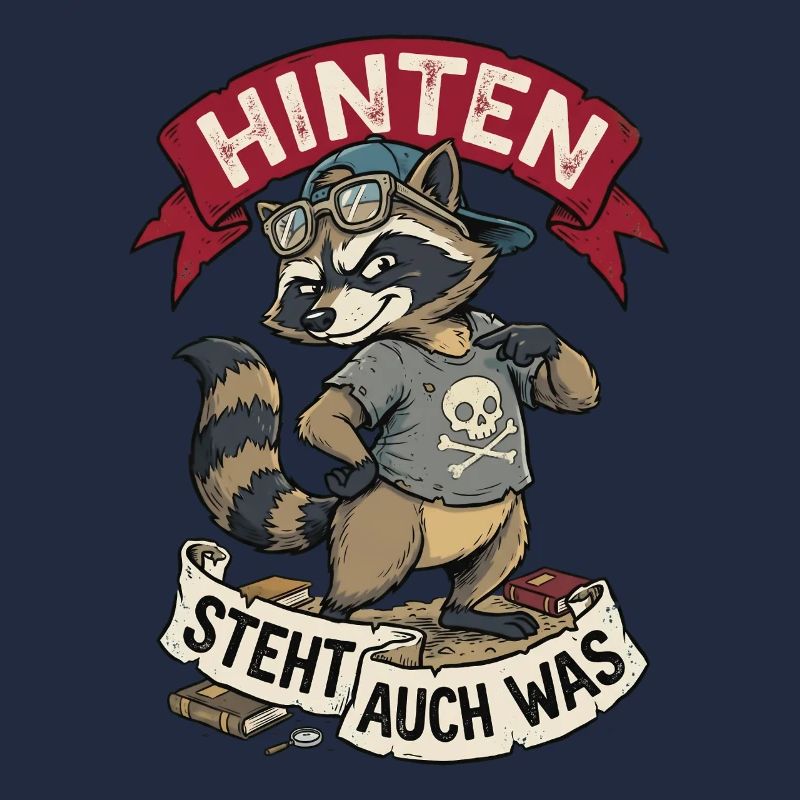 Hinten Steht Auch Was Waschbär Nerd Comic