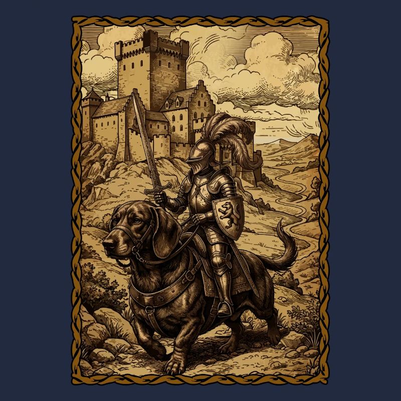 Chevalier médiéval à la foire ren-d’Teckel