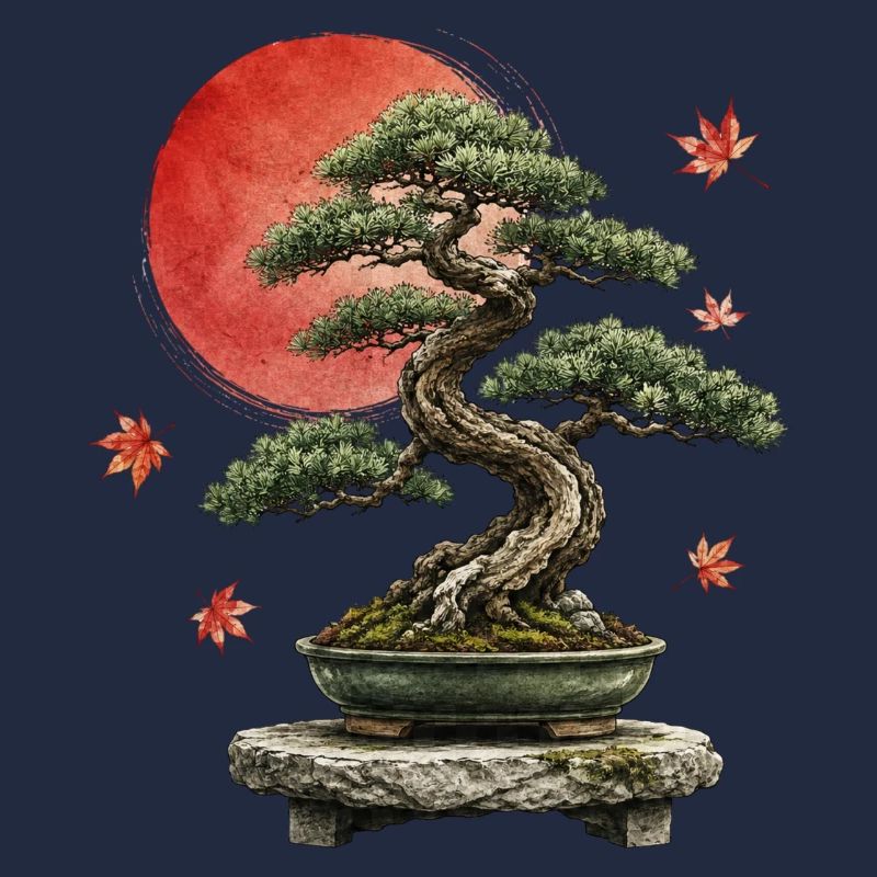 Bonsai Red Sun