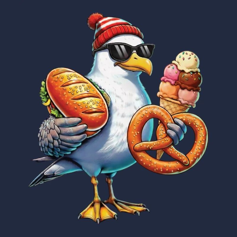 Möwe Brezel Eiscreme