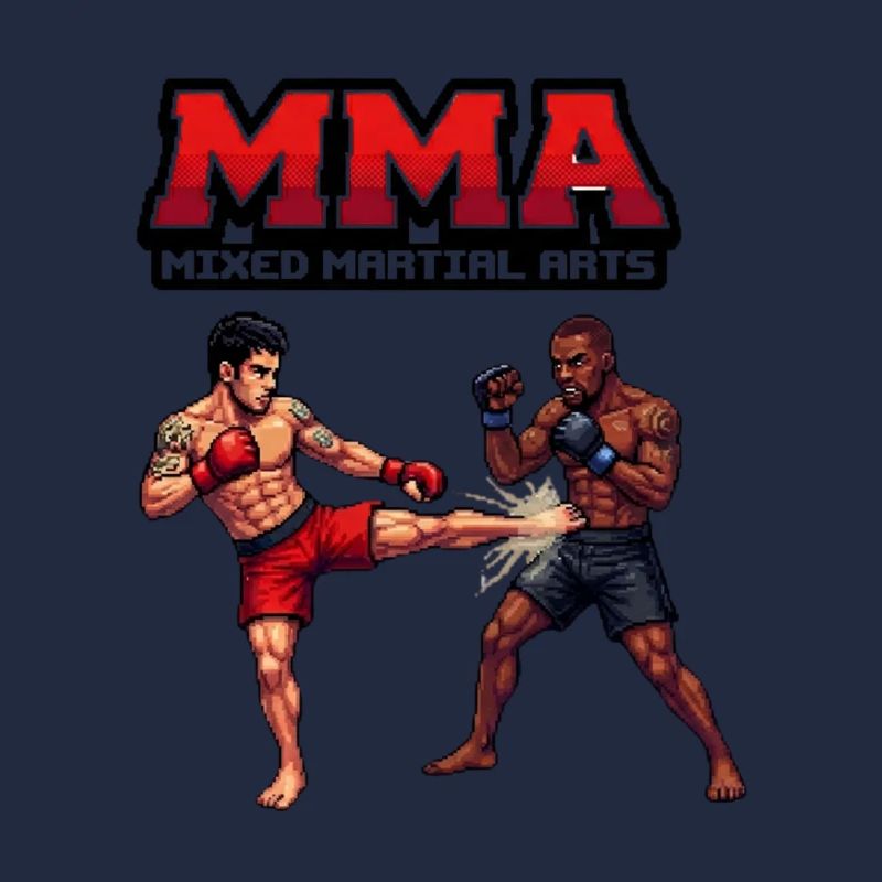 Duel de combat MMA Style Pixel
