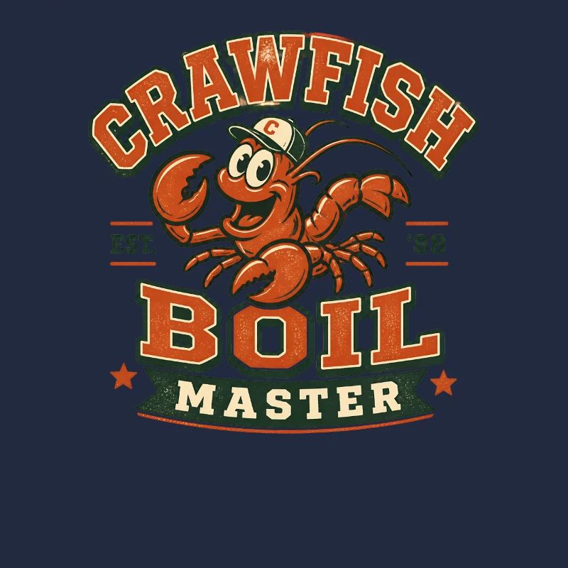Crawfish Boil Master Lustige Männer Crawfish
