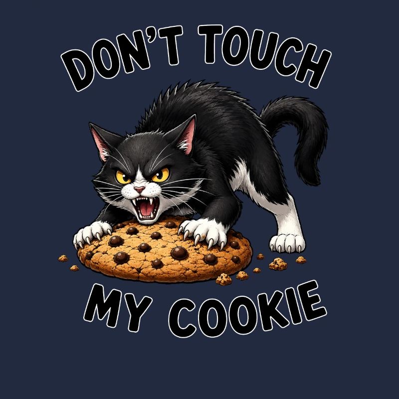 Chat mignon Biscuit dessiné animé Biscuit drôle de phrase