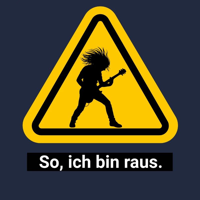 So, ich bin raus. Feierabend Warnschild