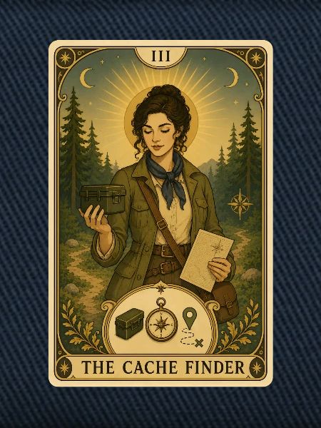 Cache-Sucherin | Outdoor-Schatzsuche Tarot