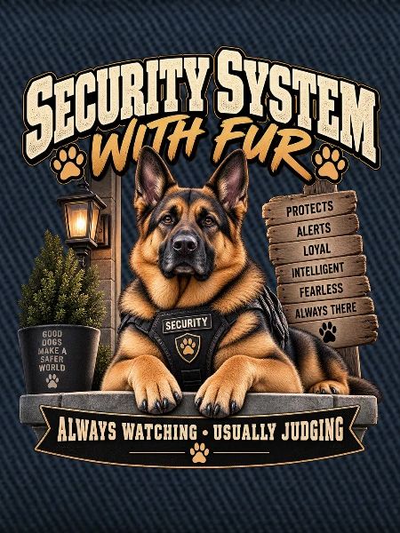 Sicherheitssystem mit Pelz-Wachhund