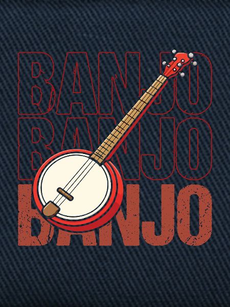 Banjo Beat Retro Illustration