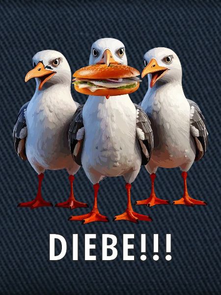Möven Fischbrötchen Diebe