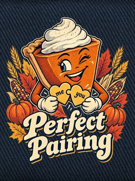 Thanksgiving Perfect Pairing Kürbiskuchen