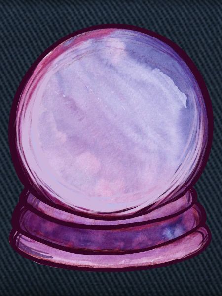 Violette Orb Aquarellkugel