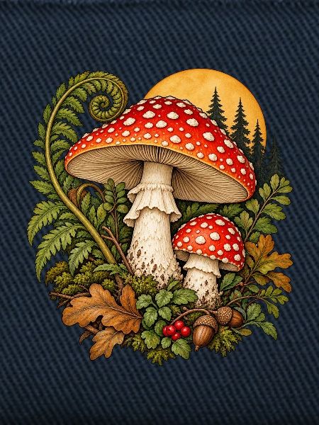 Fliegenpilz im Märchenwald