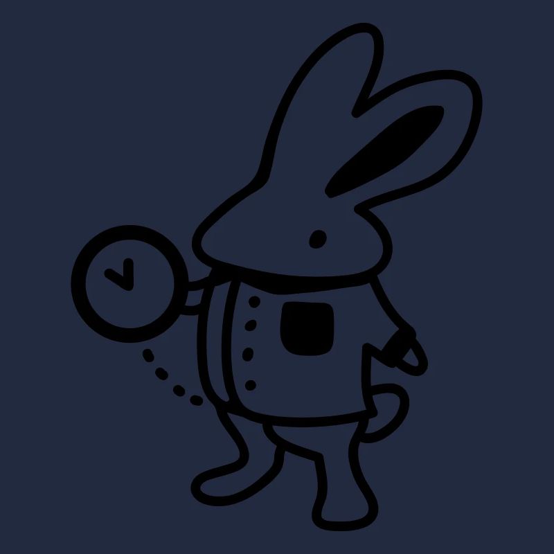 Rabbit + Clock - Line