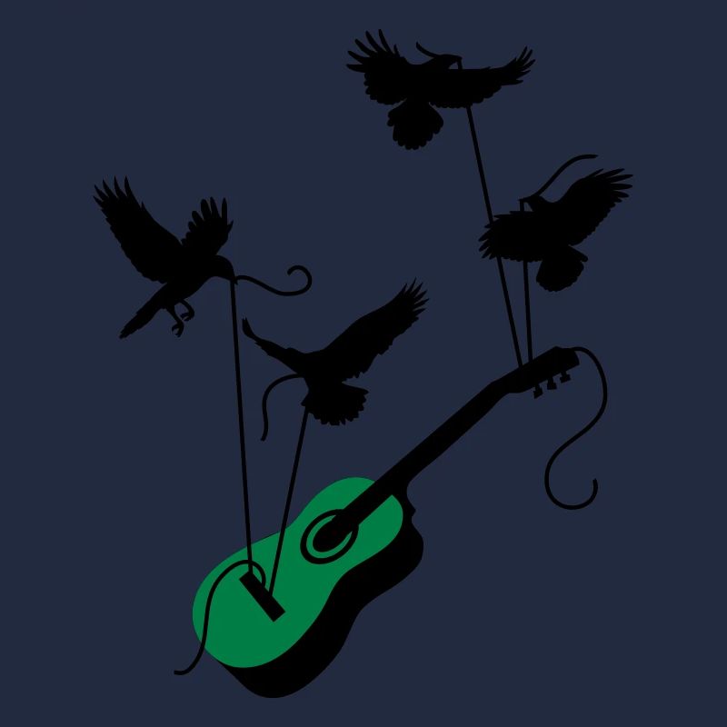 Vögel mit Gitarre