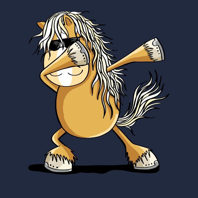 Cooles Dab Dance Pferd Dabbing Pony Comic
