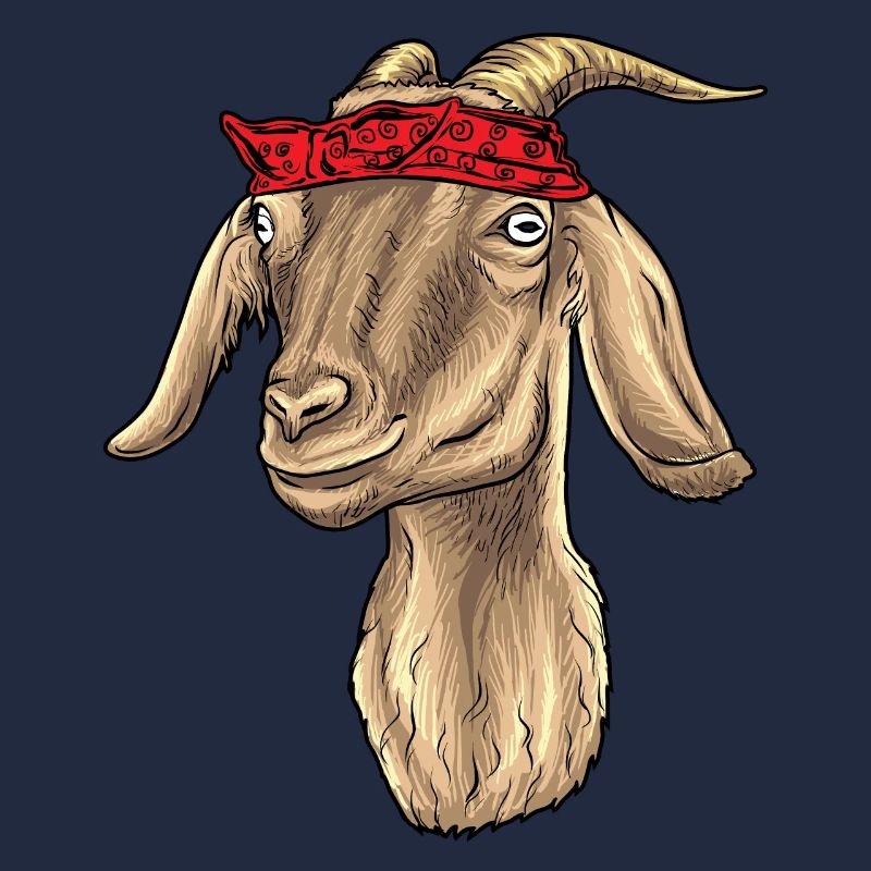Ziege mit Bandana