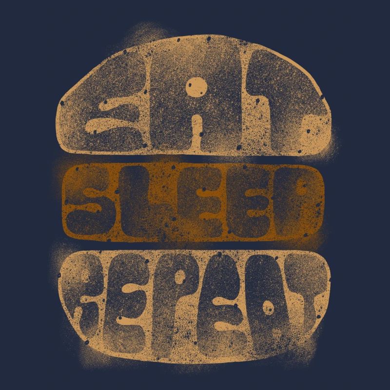 Burger Eat Sleep Repeat