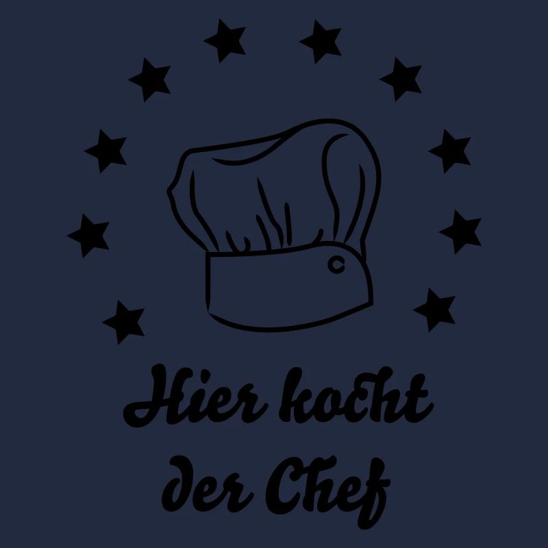 Here the chef cooks