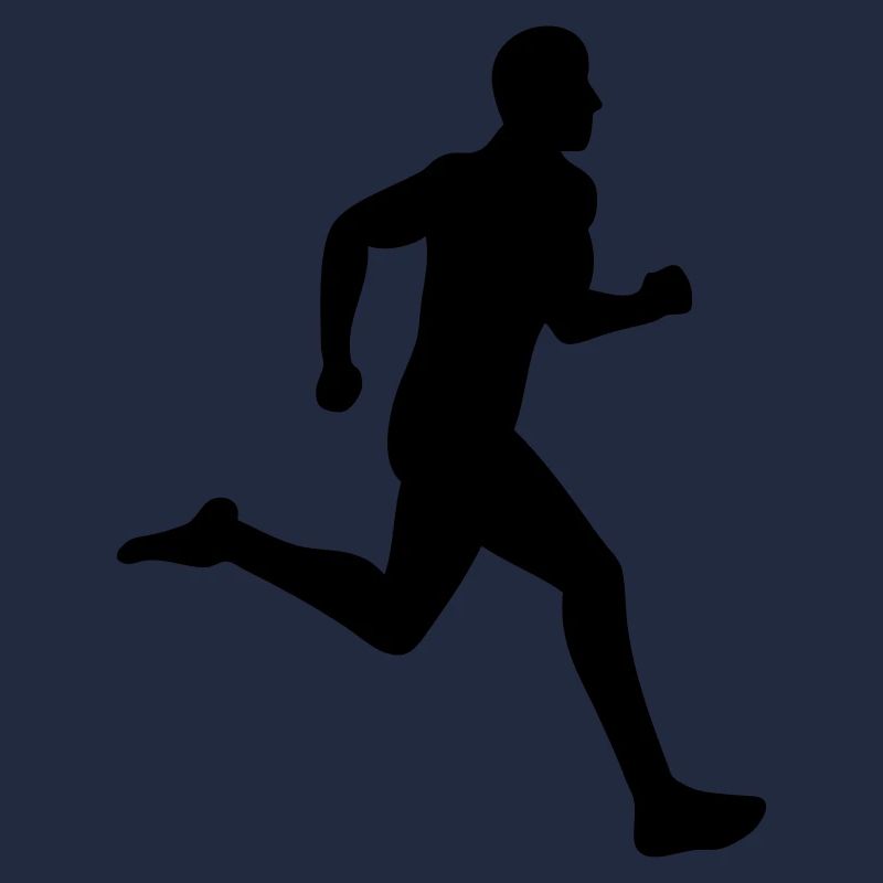 drawing running sprint run runner silhouette