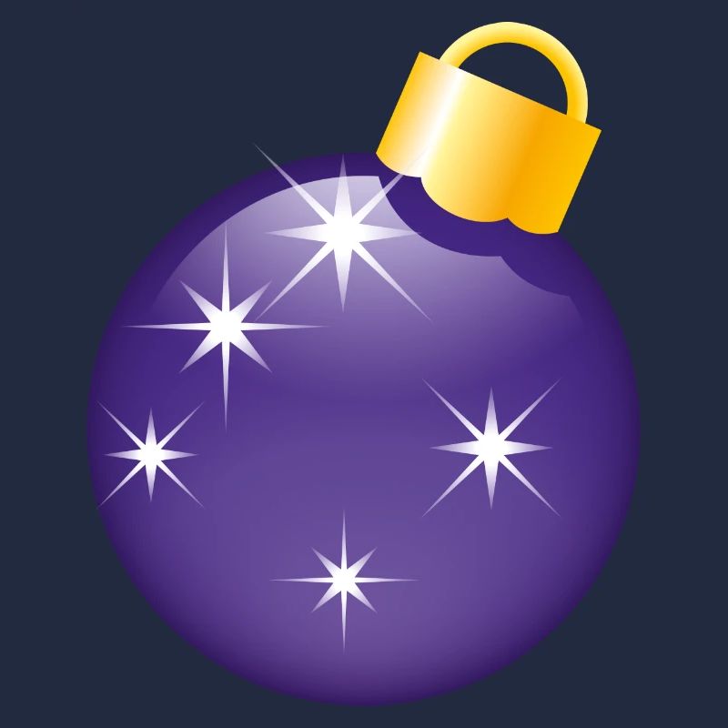 Smiley Christmas bauble