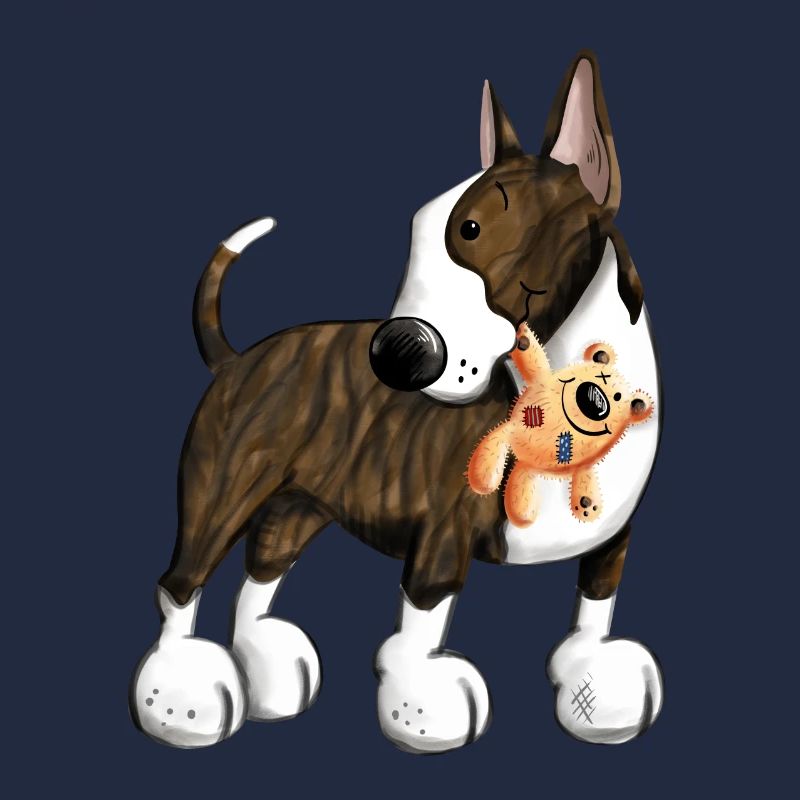 Bullterrier mit Teddy