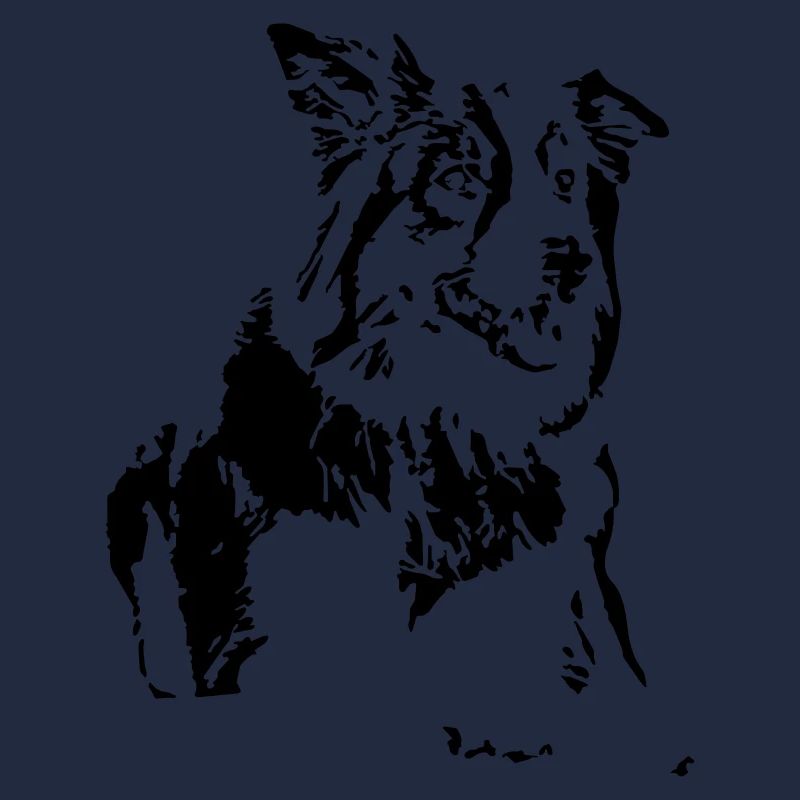 Dog border collie design