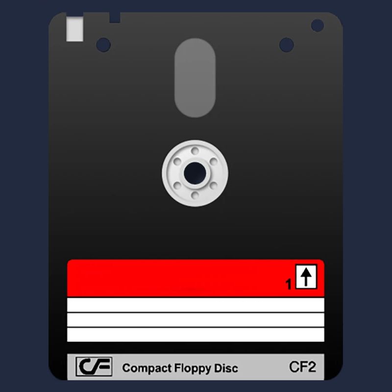 Amstrad 3" Diskette – Retro Tech 01 Symbol
