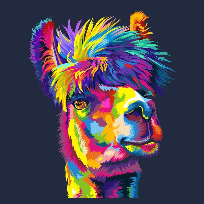 Daring Rainbow Llama