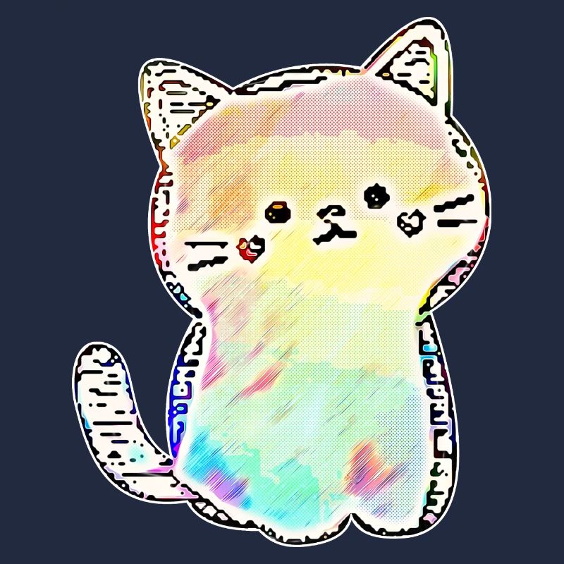 Die Redro Katze in Farbe