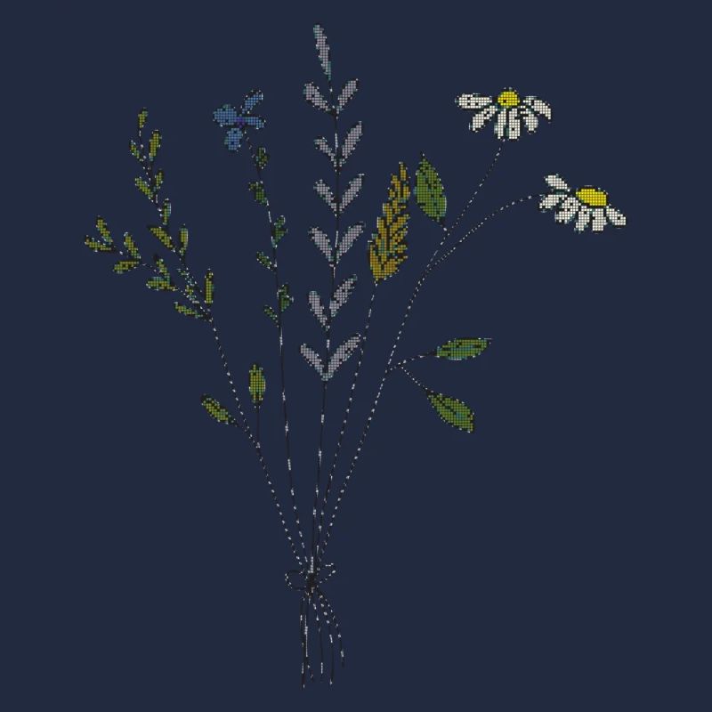 blumenwiese strauss gewebe