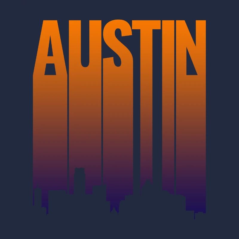 Austin Skyline Gradient